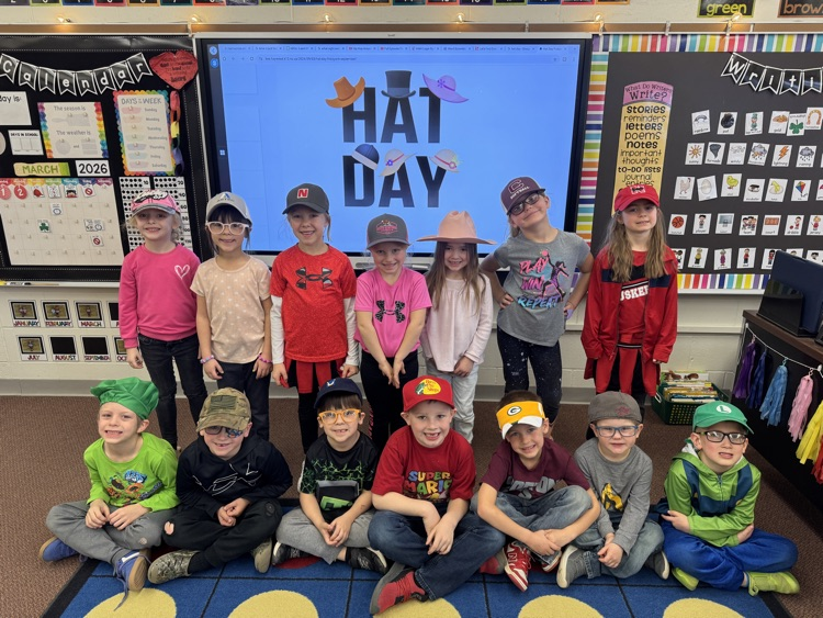Students wearing hats