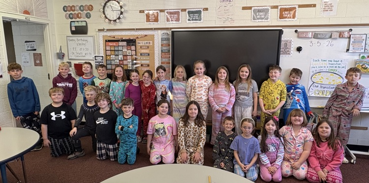 2nd grade on pajama day