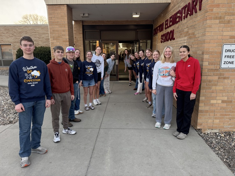 Crofton Speech Team posing for a group photo for High Five Friday.