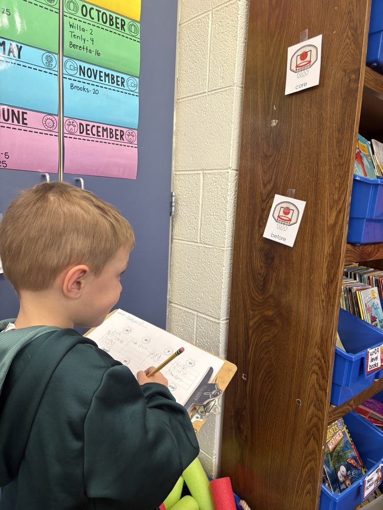 first grade writing words