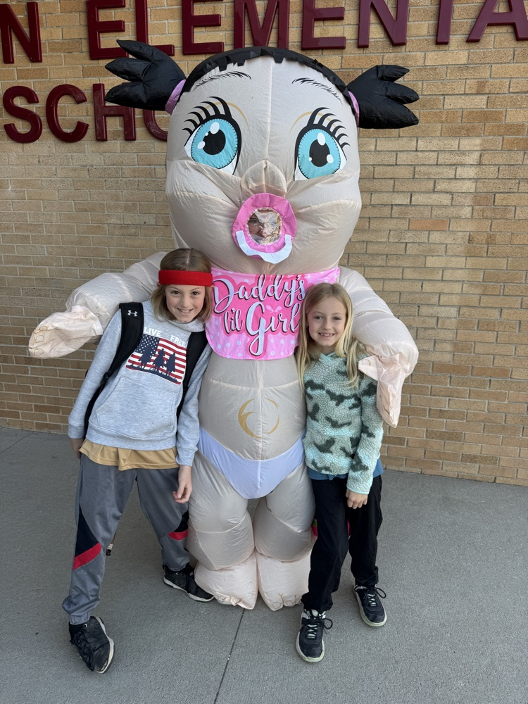 Wiebelhaus Recreation staff in blow-up costumes 