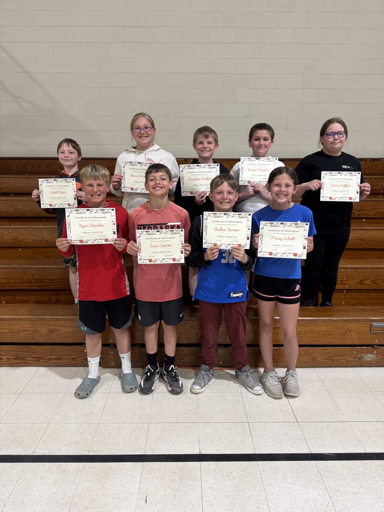 Students receiving their award at the award ceremony