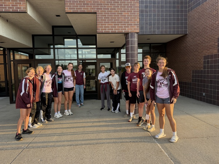 Cross Country team at High Five Friday 