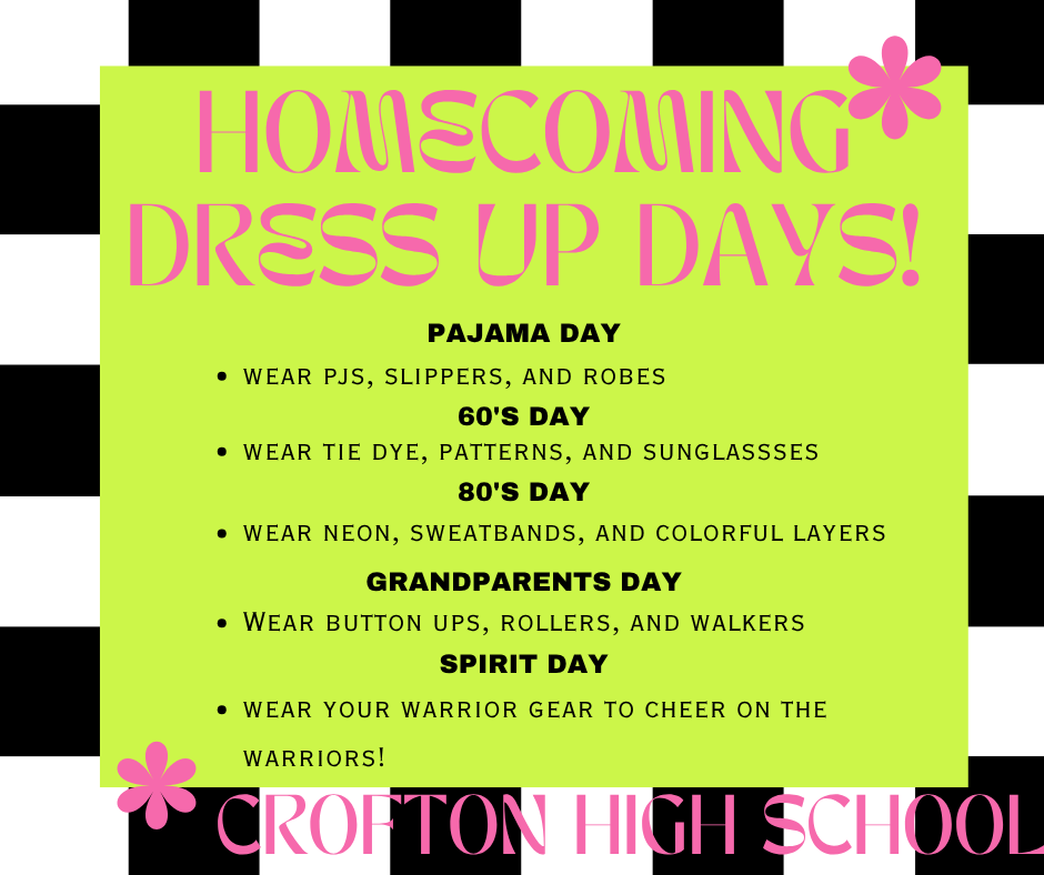 Homecoming Dress Up Days 2026