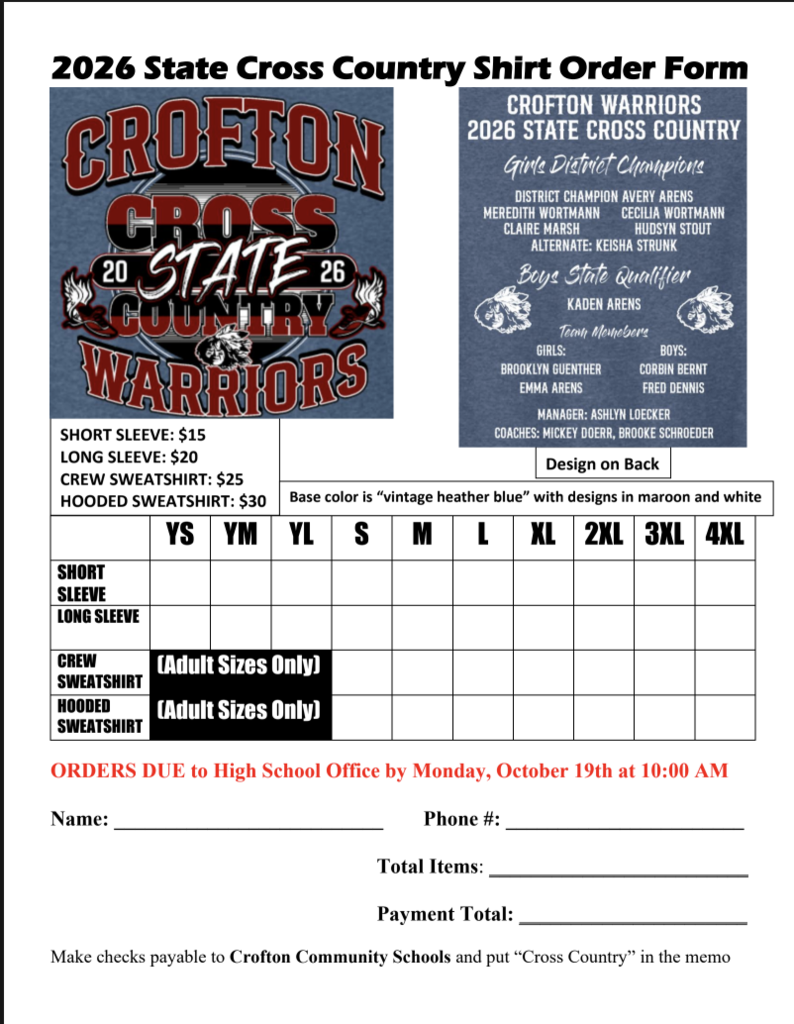 xc order form