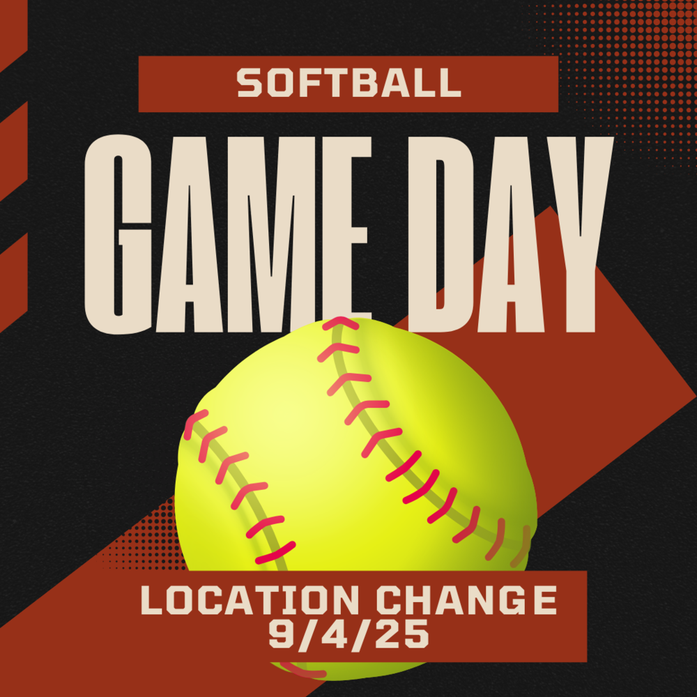 Softball game day location change for 9/4/25