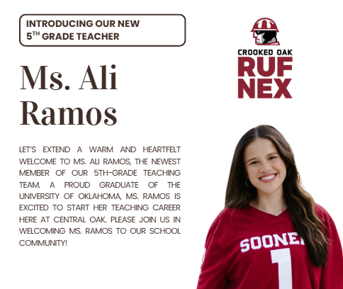 Welcome Ms. Ali Ramos!