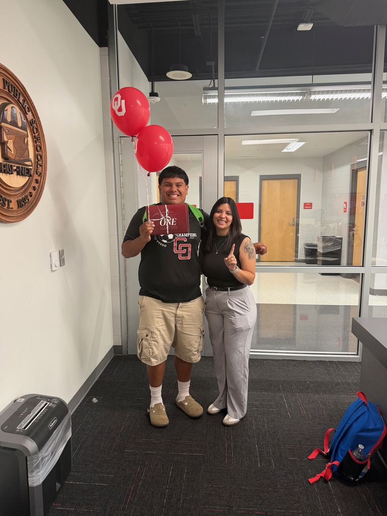 Congratulations to senior Adan Olvera on being our first OU admit for the Fall 2027.