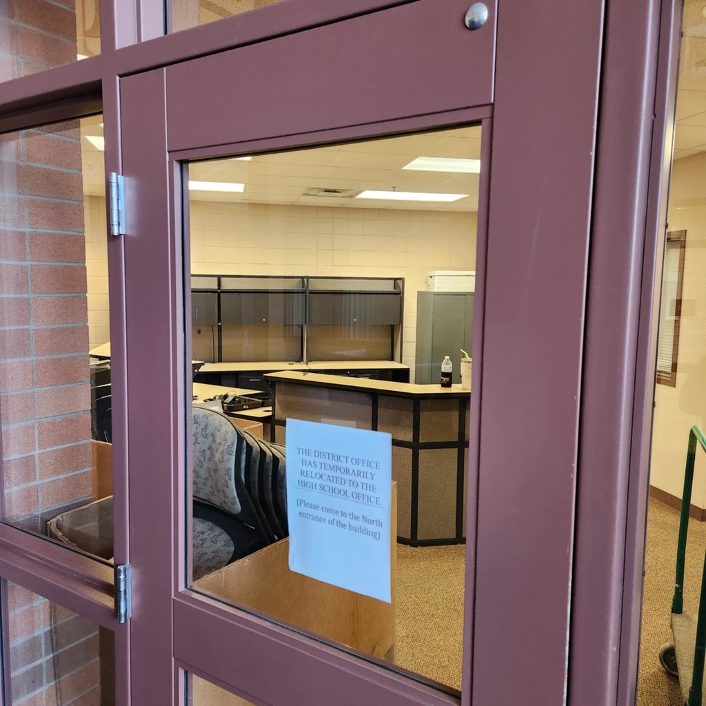 District office is closed and relocated to high school office
