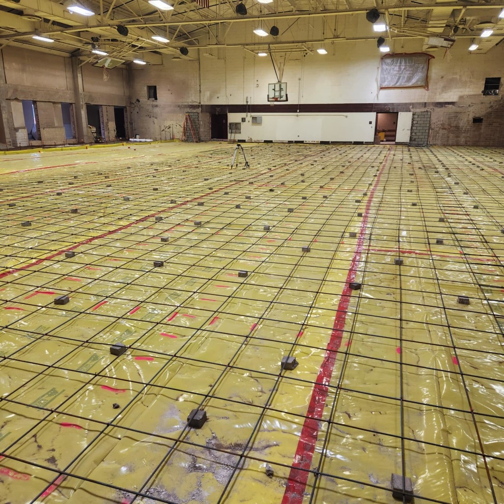 Woock floor ready for cement