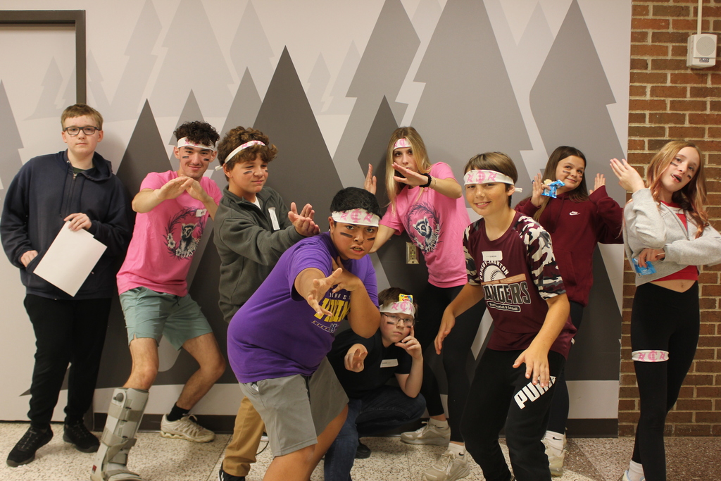 7th graders dressed as ninjas