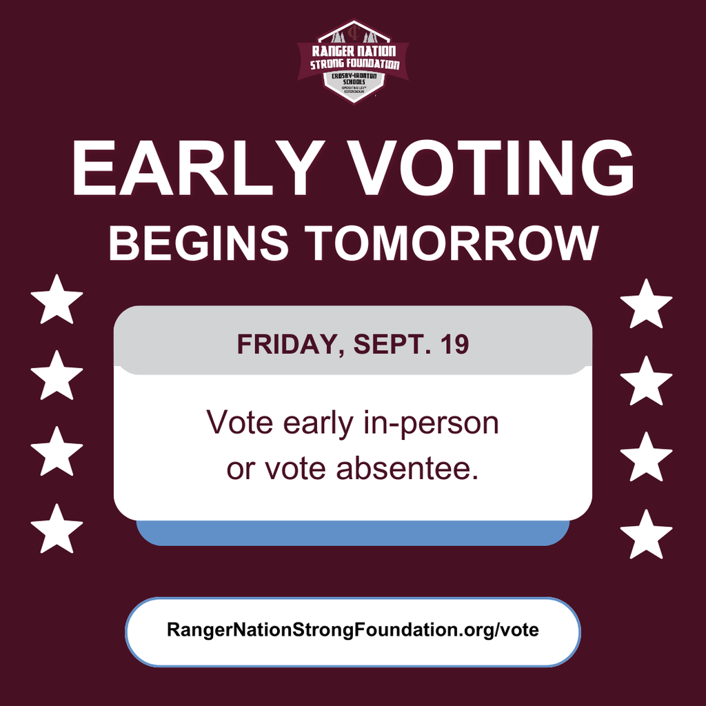 early voting begins tomorrow