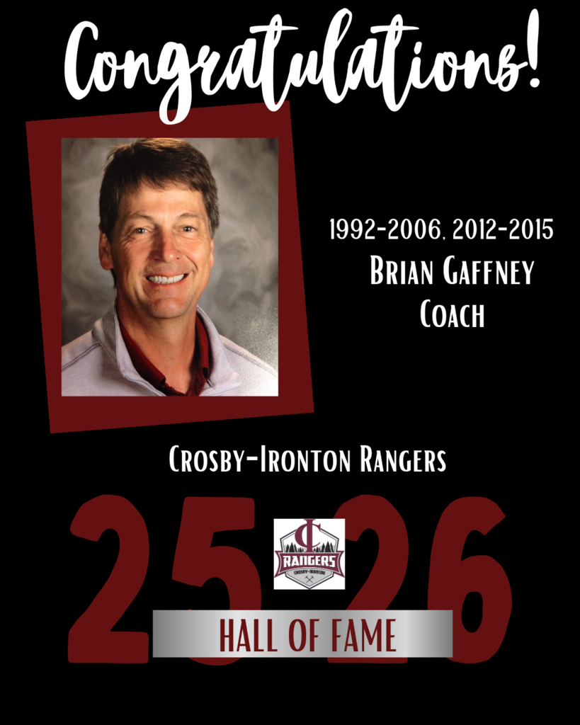 HOF inductee Brian Gaffney