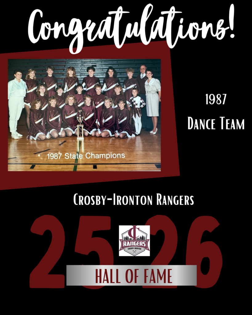 1987 dance team HOF inductee