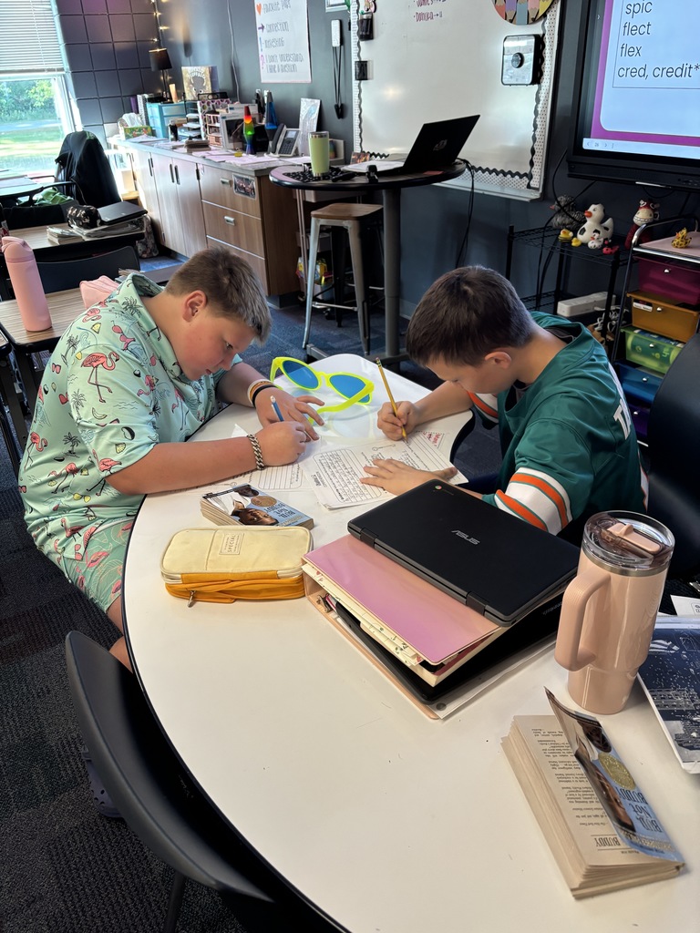 two male students working hard on their worksheets at their desk