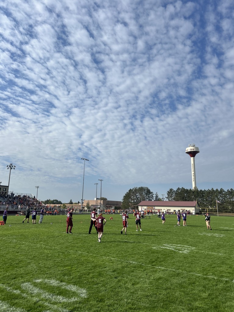 Special olympics playing flag football