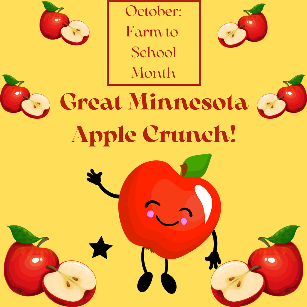 October is farm to school month- Great MN Apple Crunch happening around the state