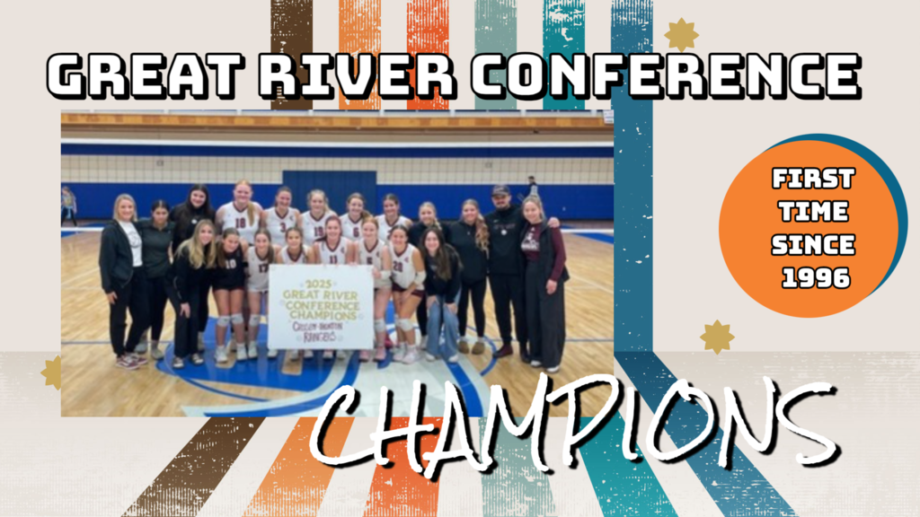 Girls volleyball team great river conference champs since 1996