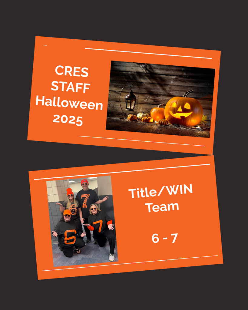 CRES Staff dressed up for Halloween- Title Team is 6-7