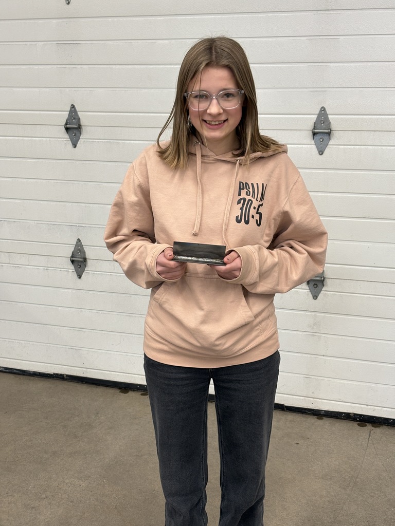 Female student is the welder of the week
