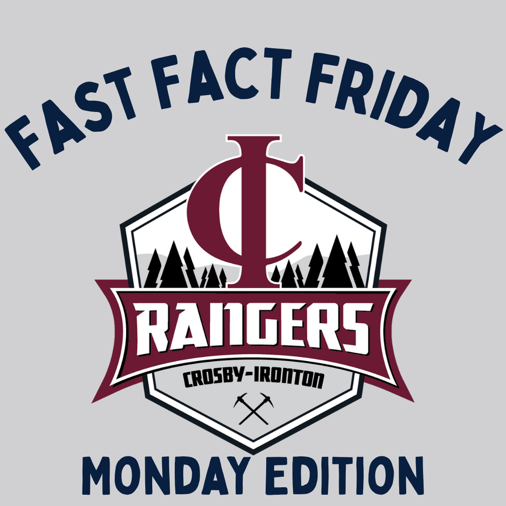 Fast fact friday...Monday Edition!