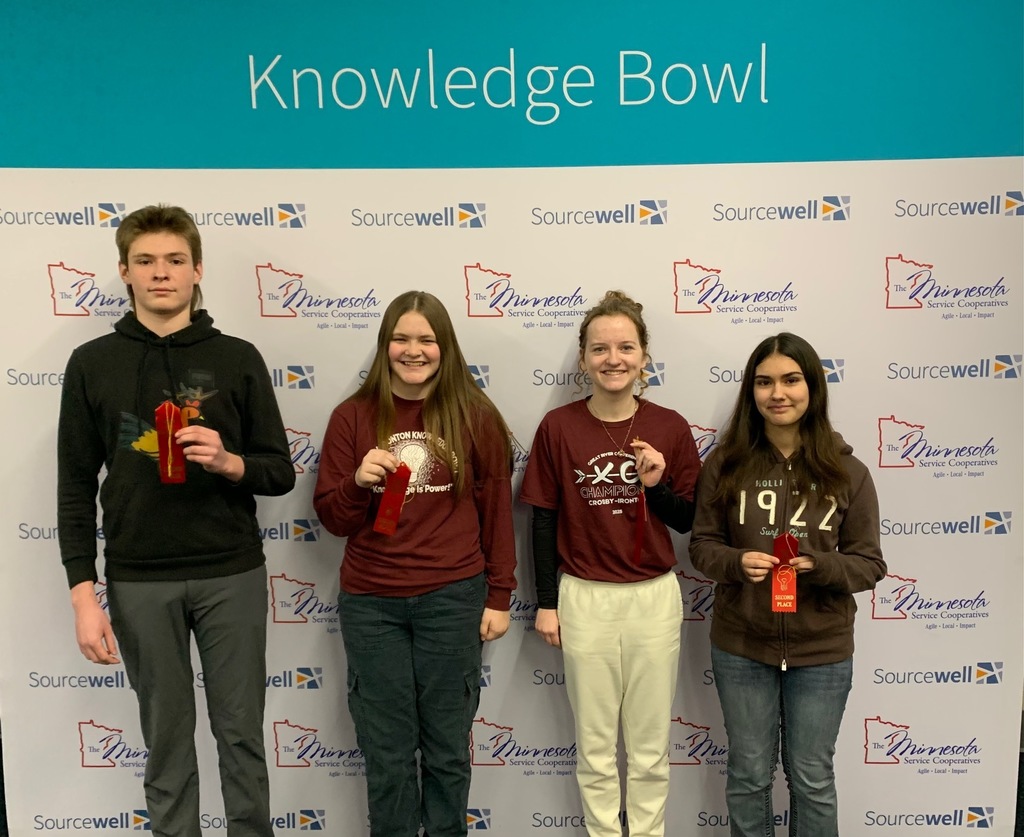 2nd place team at the knowledge bowl competition made up of 9th graders