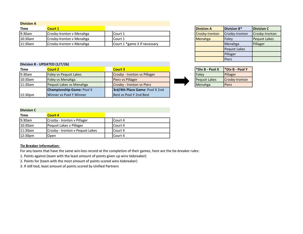 Unified special olympics basketball schedule