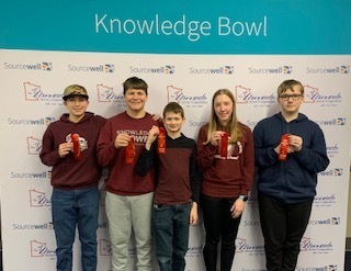 2nd place JH knowledge bowl team