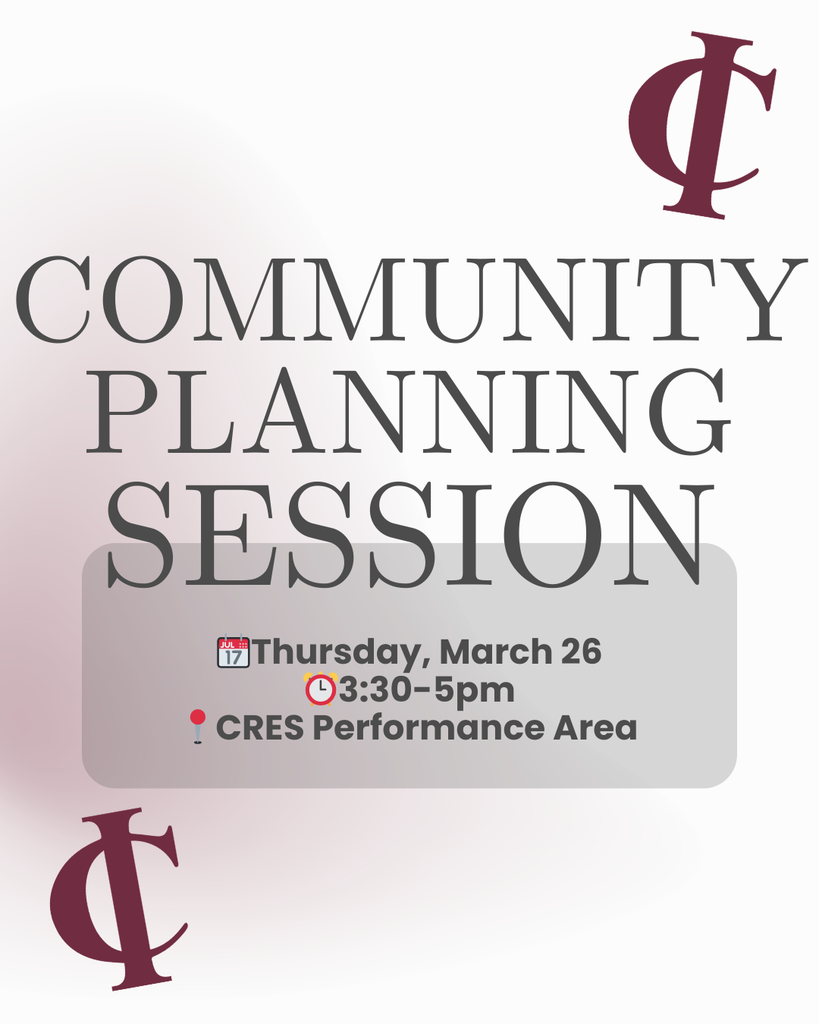 community planning session at CRES 3:30-5 on 3/26