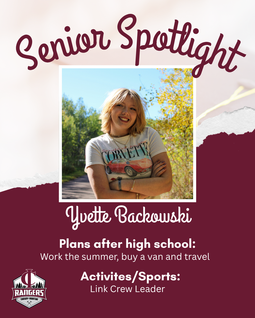 Class of 2026 Senior Spotlight Yvette Backowski