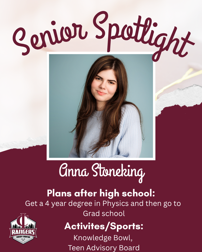 Class of 2026 senior spotlight Anna Stoneking