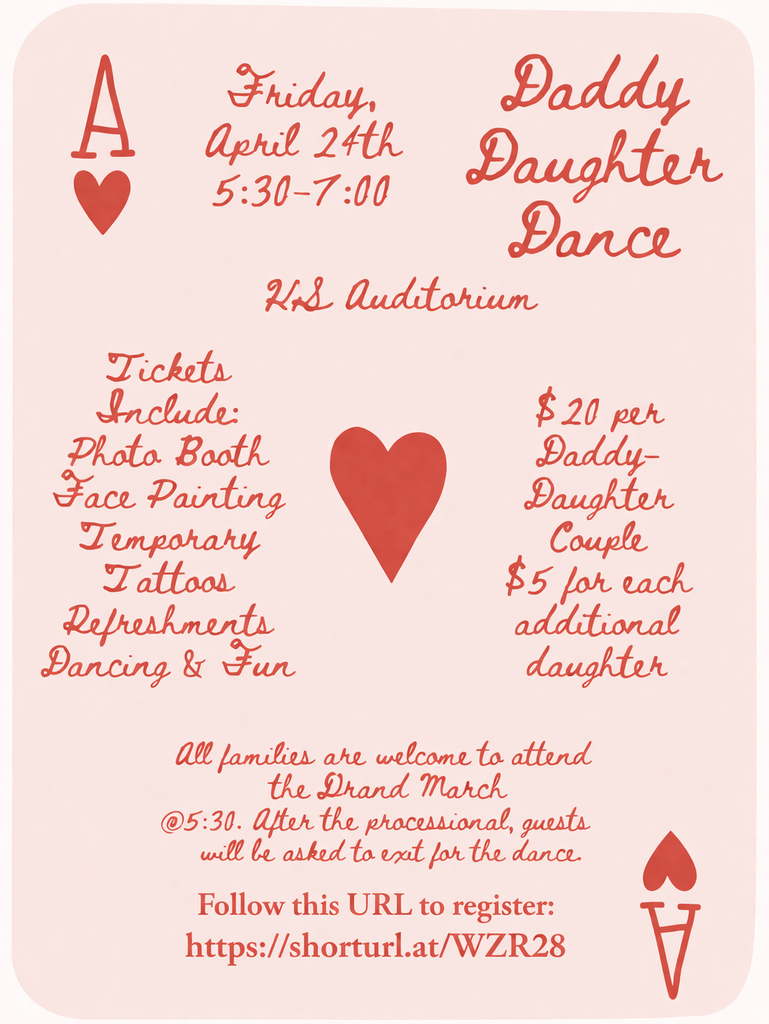 Daddy daughter dance flyer with new url for registering