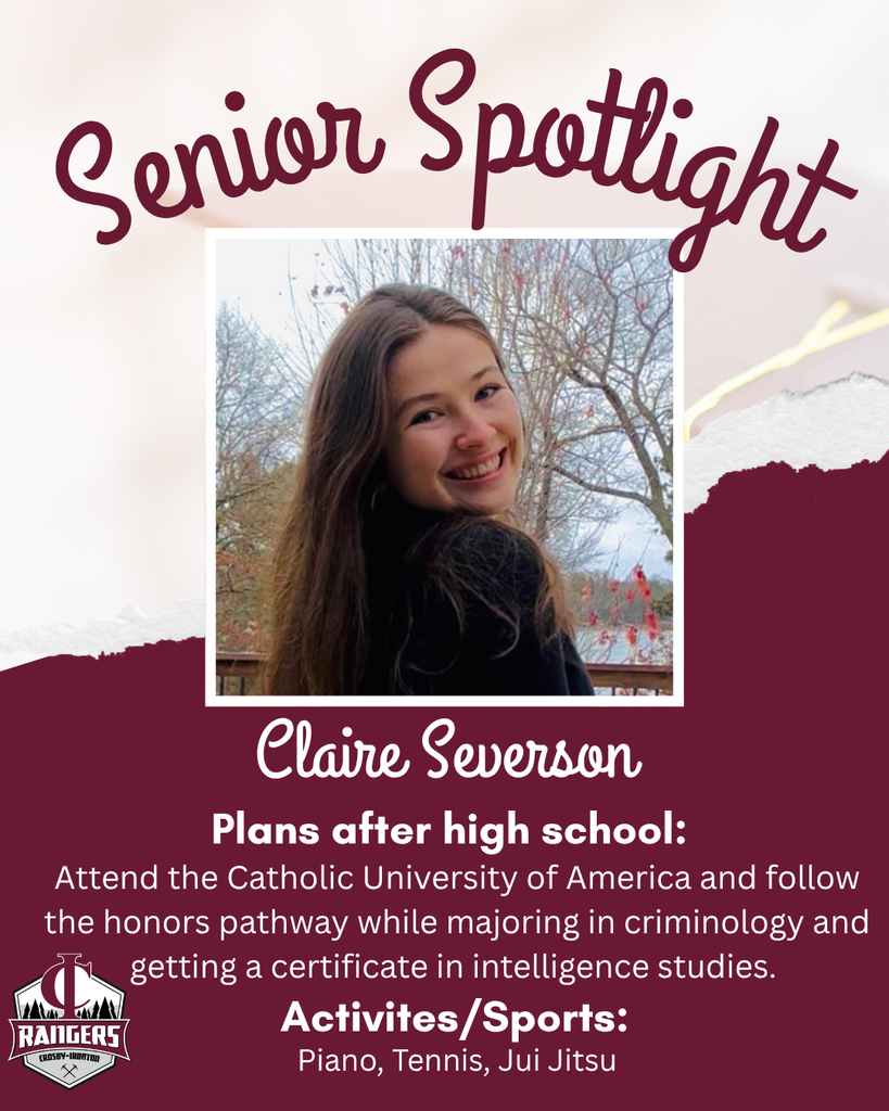 Class of 2026 SEnior spotlight Claire Severson