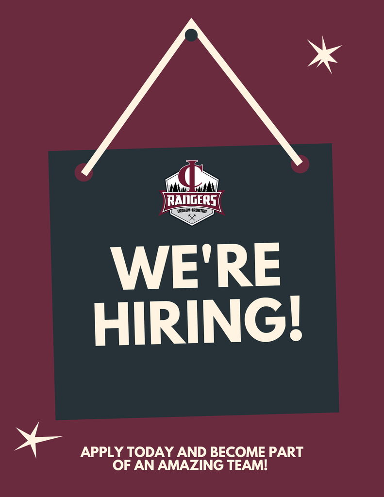 we are hiring at Crosby-Ironton Schools