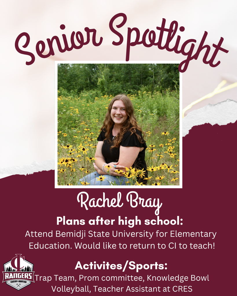 Class of 2026 Senior Spotlight Rachel Bray