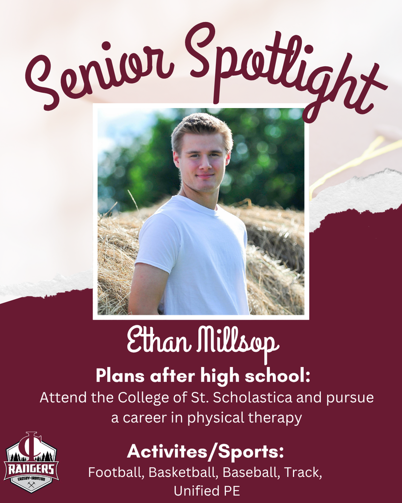 Class of 2026 Senior spotlight Ethan Millsop