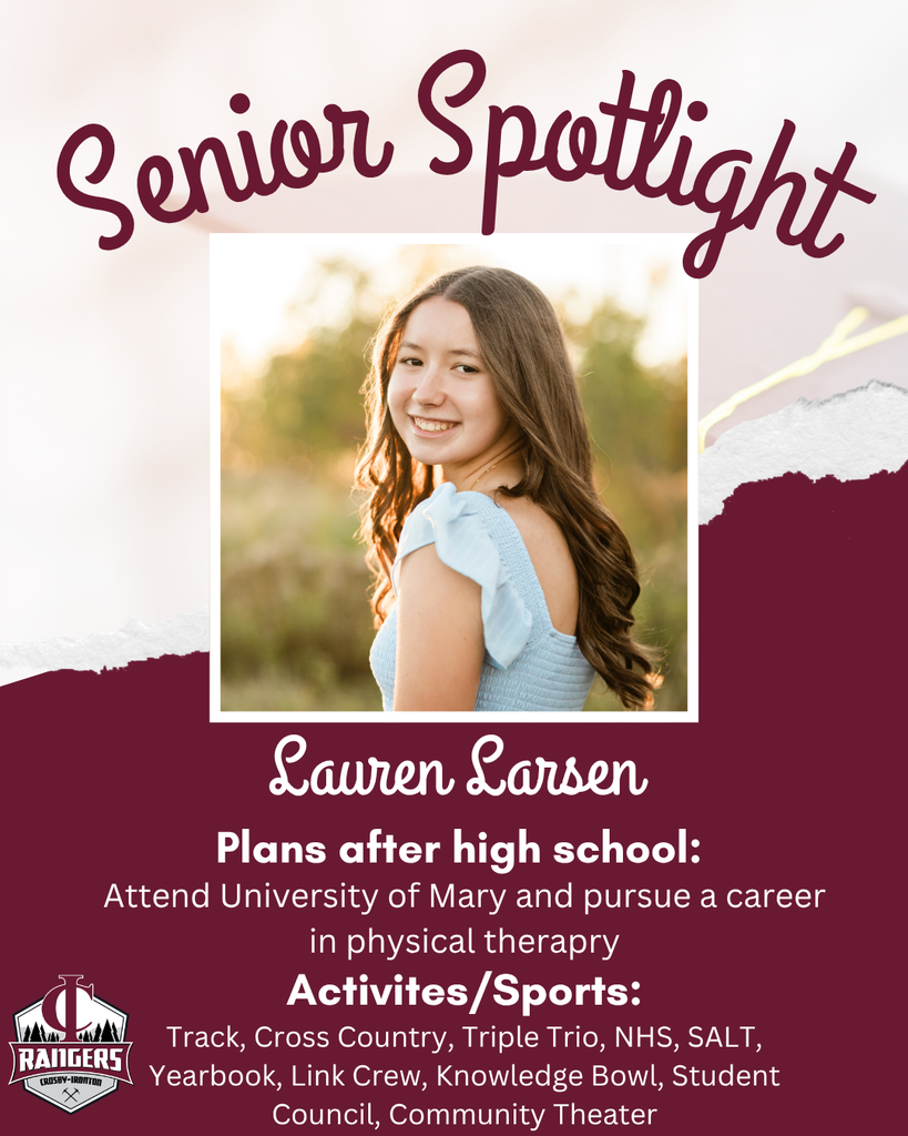 Class of 2026 senior spotlight Lauren Larsen