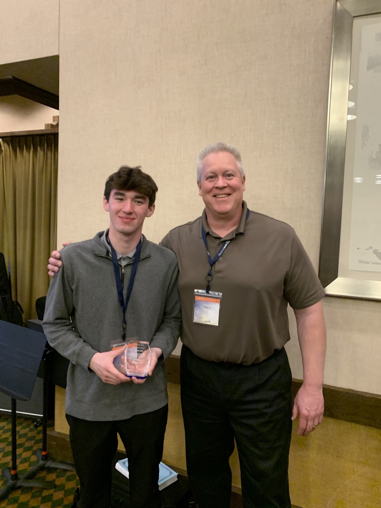 Eldon and Gundy at the student of excellence awards