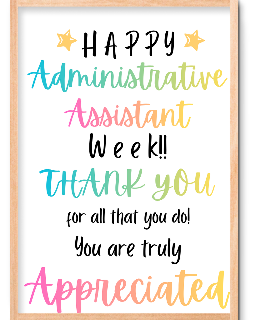 happy administrative assistant week 
