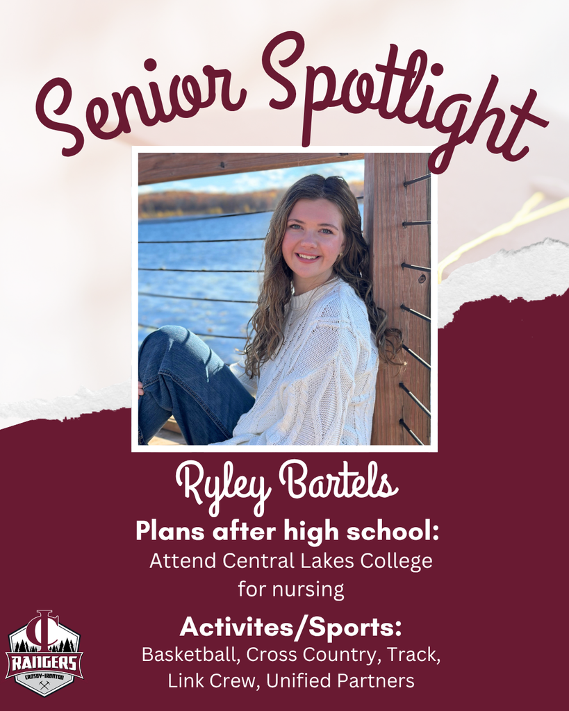 senior spotlight class of 2026 Ryley Bartels