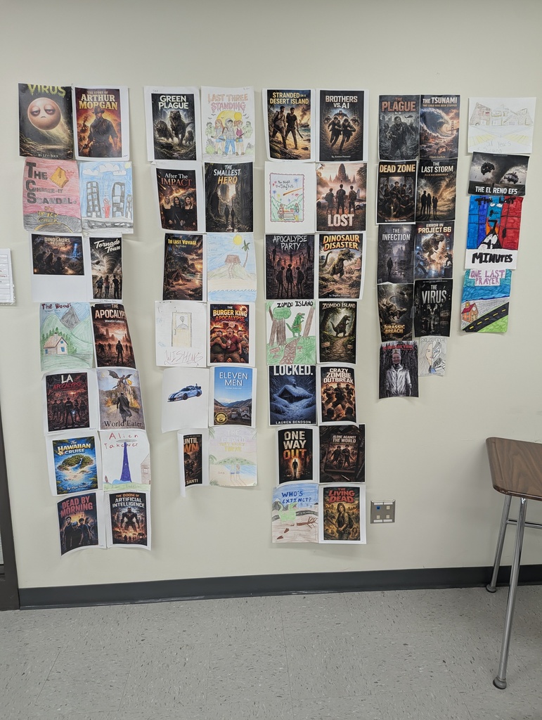 english 8 students created creative narrative disaster covers