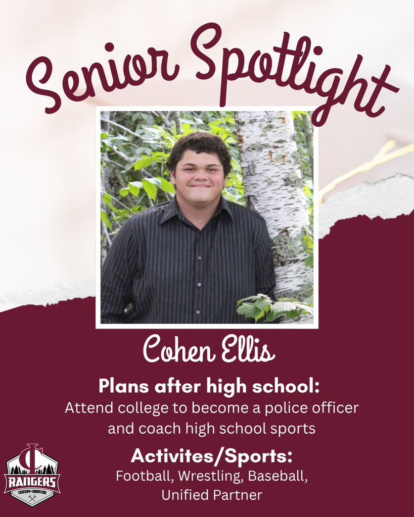 Class of 2026 senior spotlight Cohen Ellis