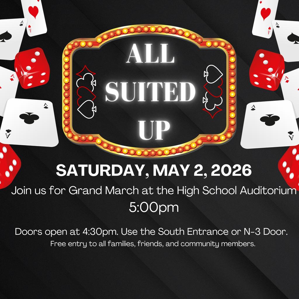 All suited up for CIHS Grand March May 2, doors open at 4:30, grand march at 5 in the auditorium