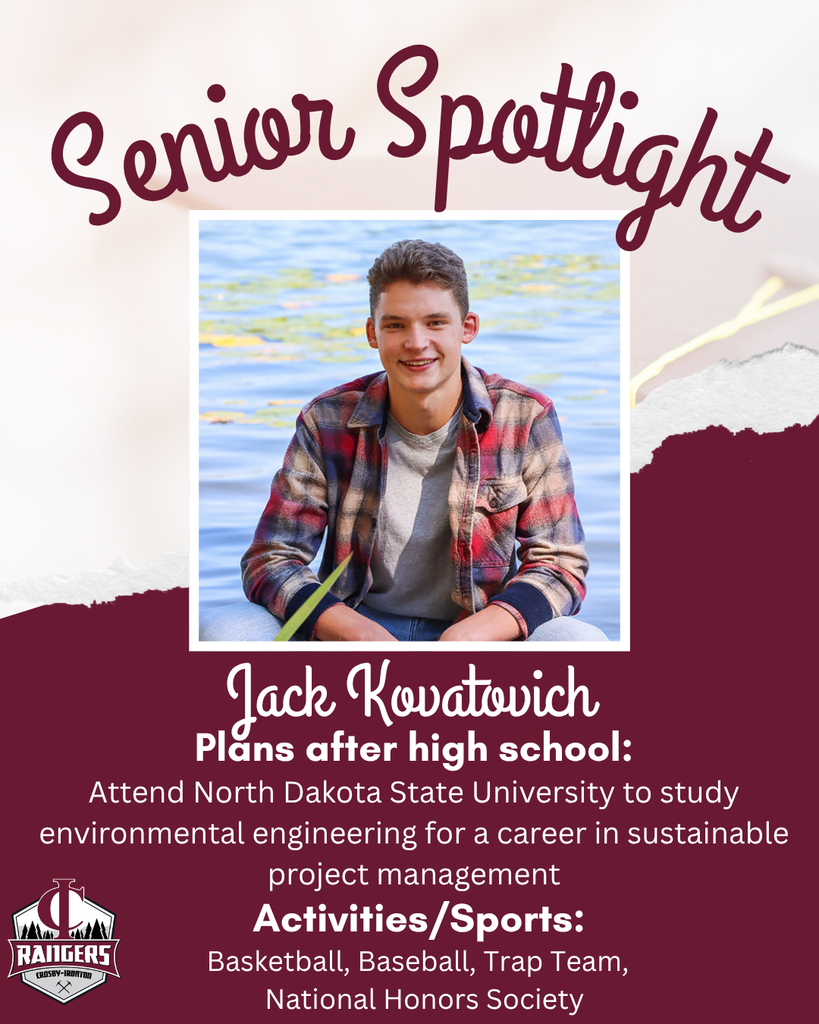class of 2026 senior spotlight Jack Kovatovich