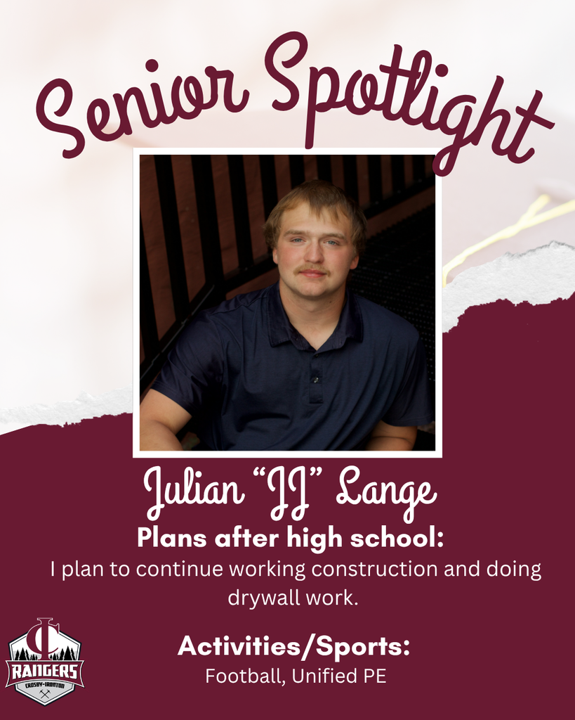 class of 2026 senior spotlight JJ Lange