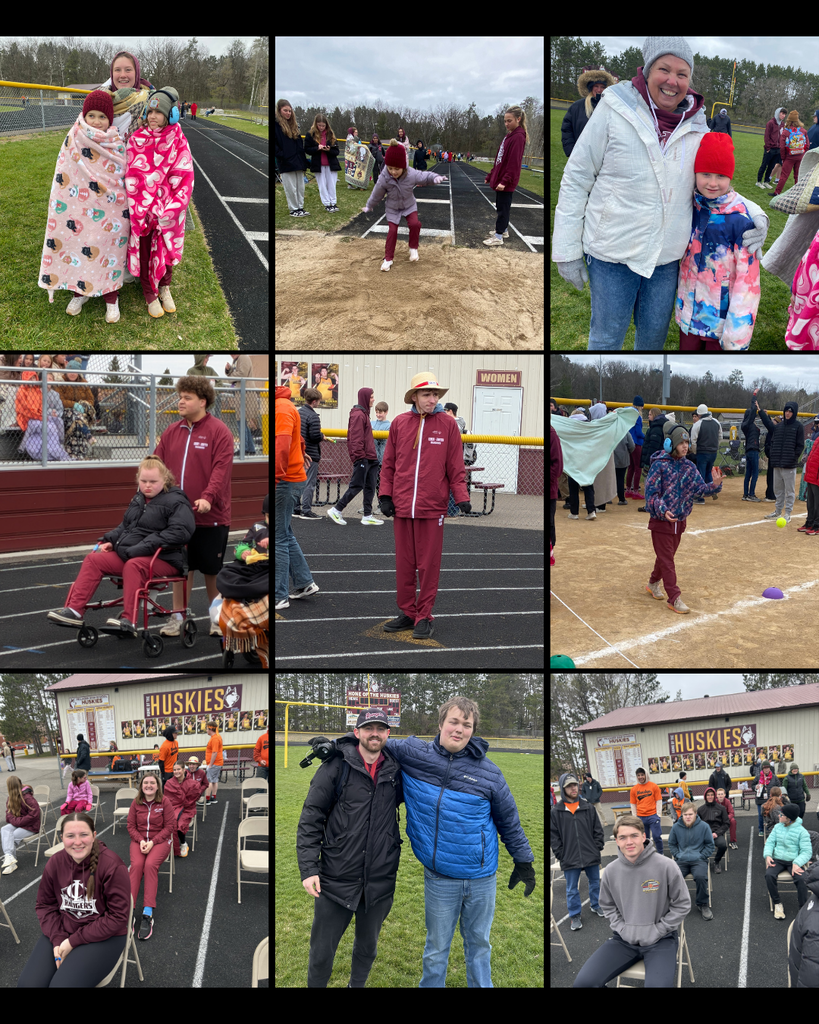 multiple photos of unified track and field