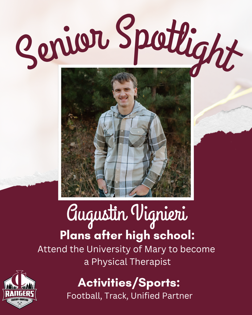 Class of 2026 Senior spotlight Augustin Vignieri