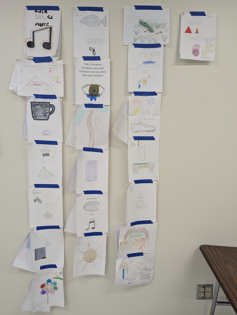 8th grade english students created Haikus