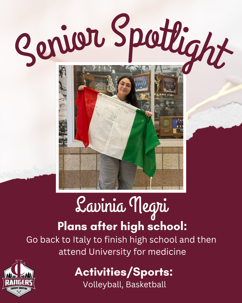 Class of 2026 senior spotlight Lavinia Negri