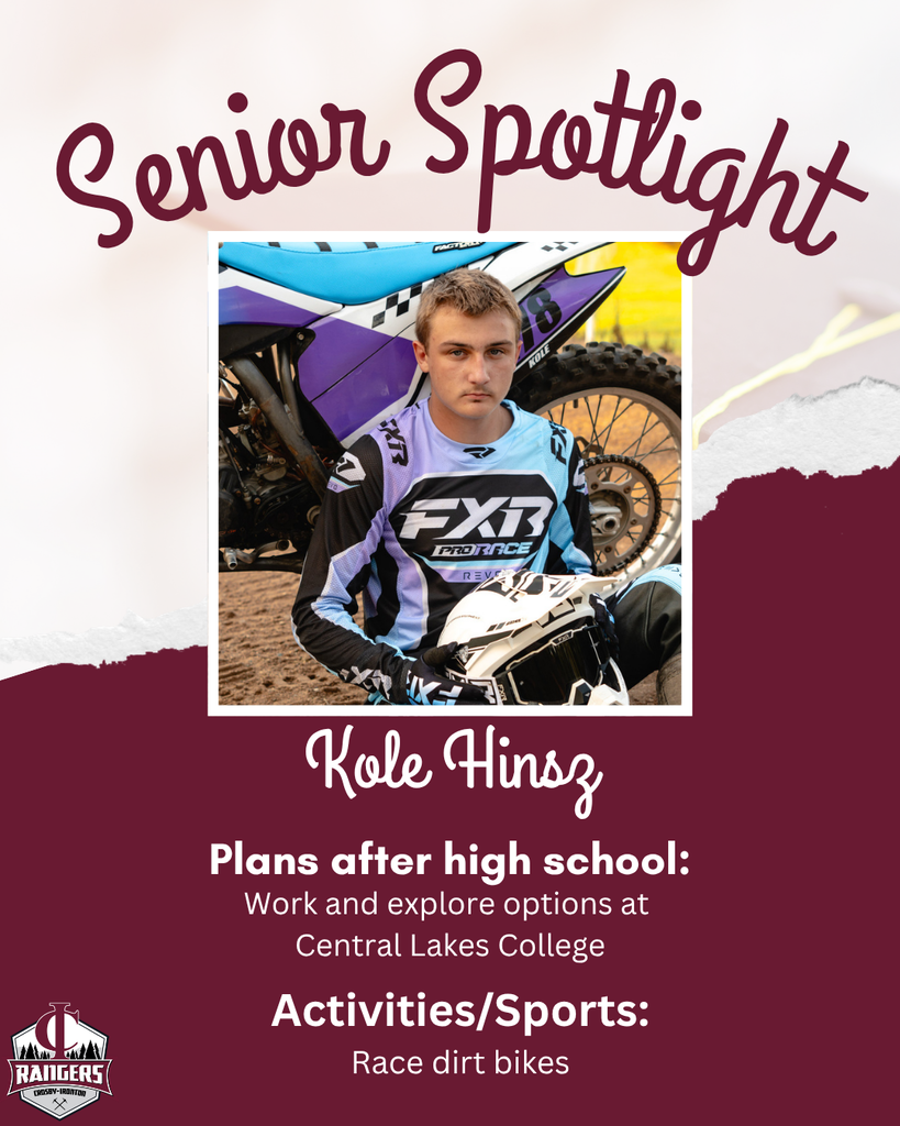 class of 2026 senior spotlight Kole Hinsz
